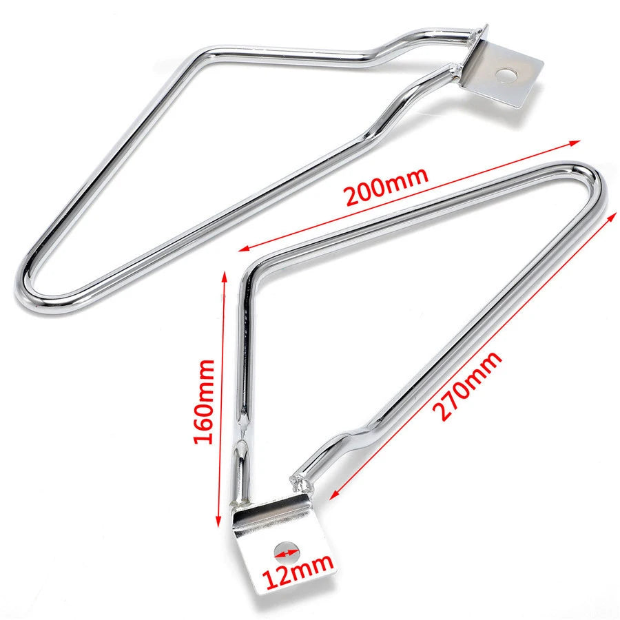 Supports de Sacoches en Acier Inoxydable pour Harley Sportster 883/Dyna Fat Bob - vue 5
