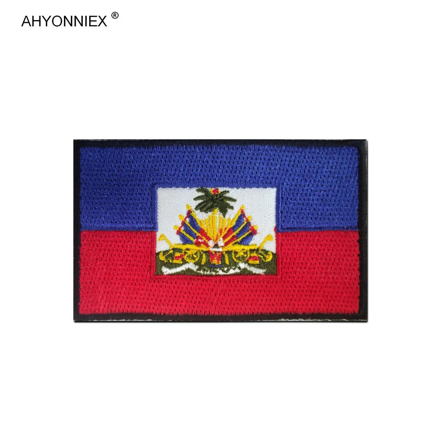 Écusson brodé drapeau de pays d'Amérique avec fixation velcro - vue 30