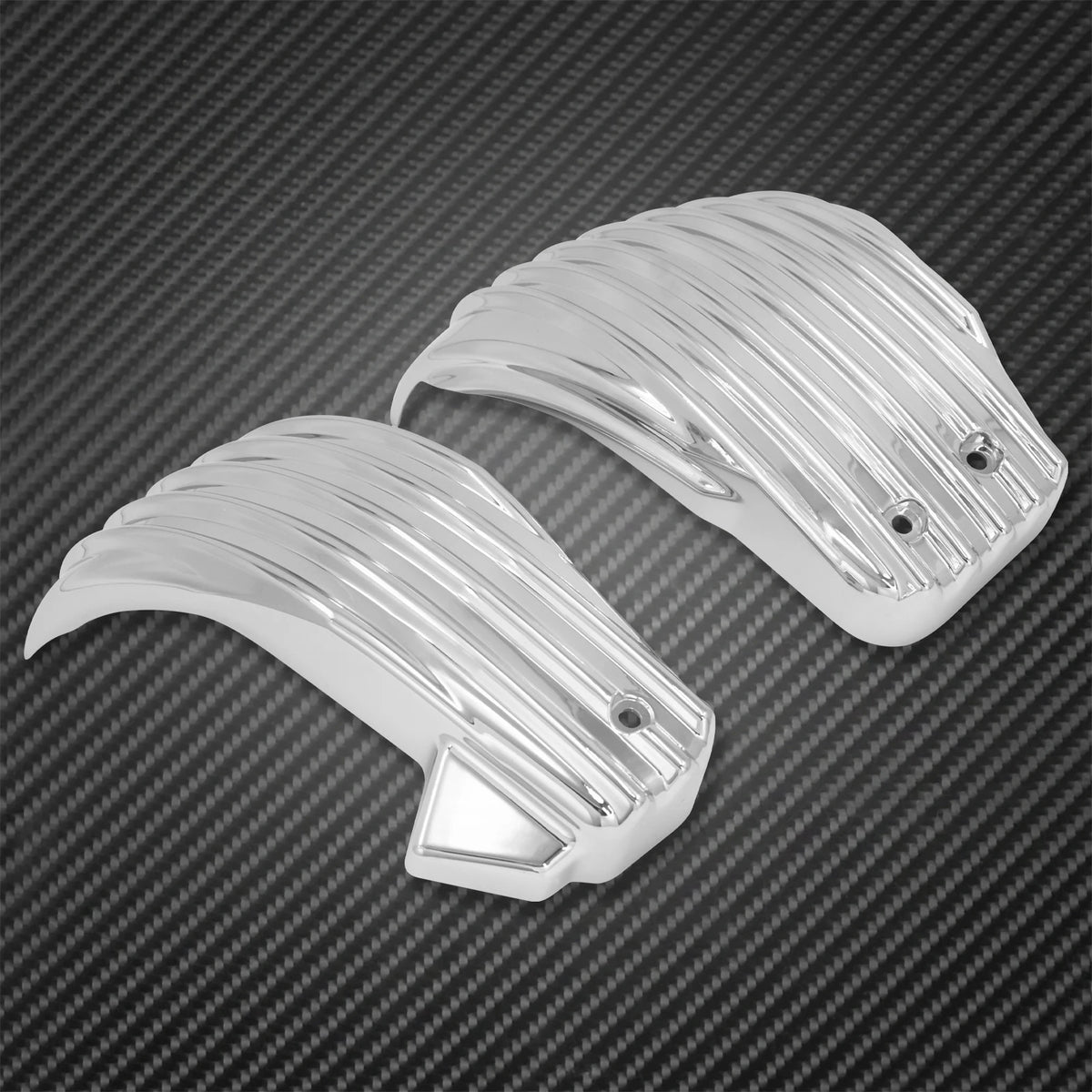 Caches latéraux de batterie ABS noir/chrome pour Harley-Davidson Softail Fat Bob, Breakout, Low Rider FXLR, FLSB 2018-2021 – photo 6/8