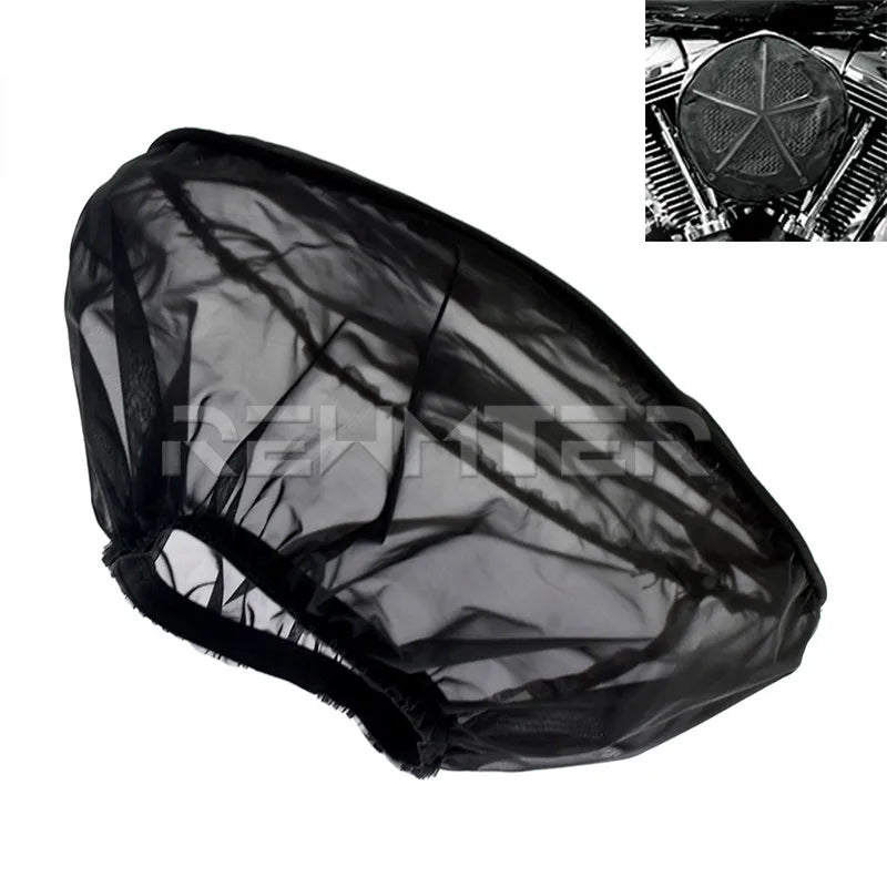 Housse noire imperméable posée sur le filtre à air d'une moto Harley-Davidson - vue 7