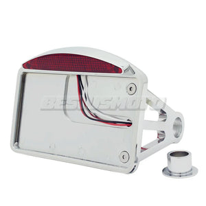 Support de plaque latéral avec feu LED pour Harley custom - vue 3