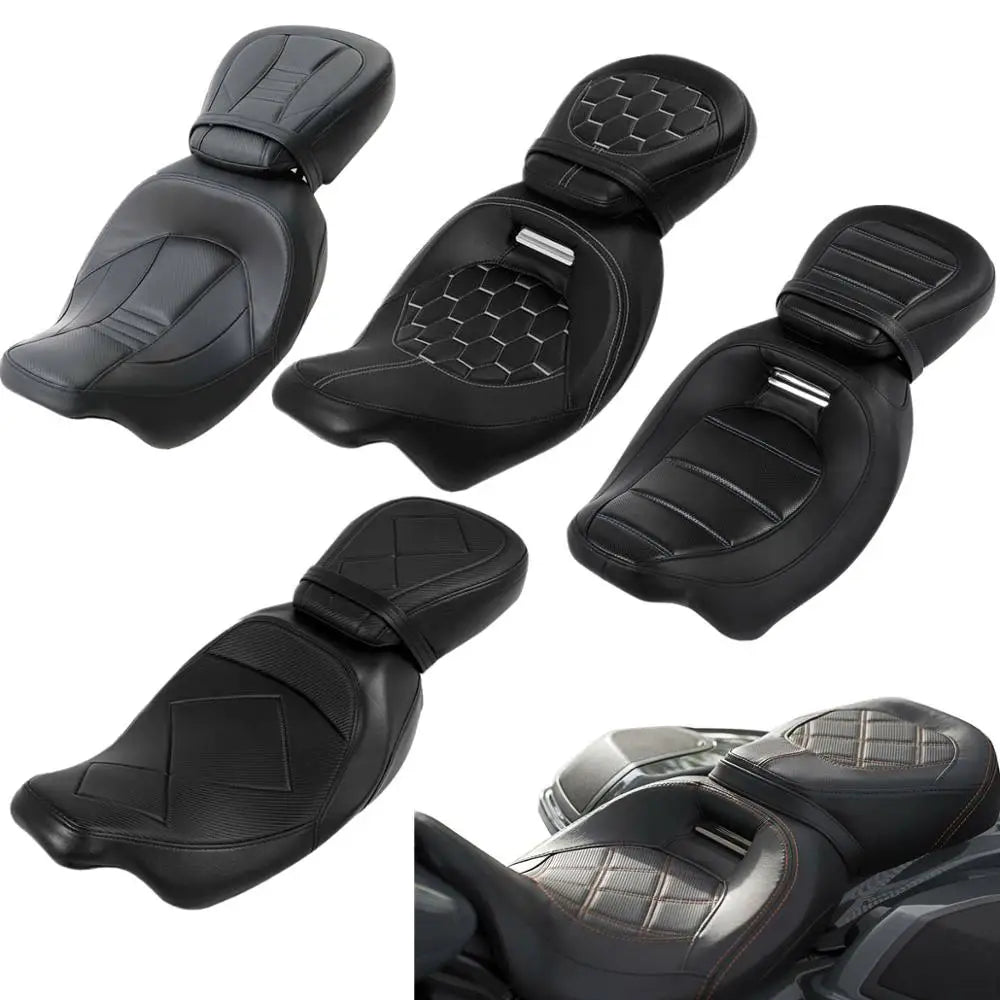Selle biplace surbaissée TCMT pour Harley-Davidson Touring (2009-2022)