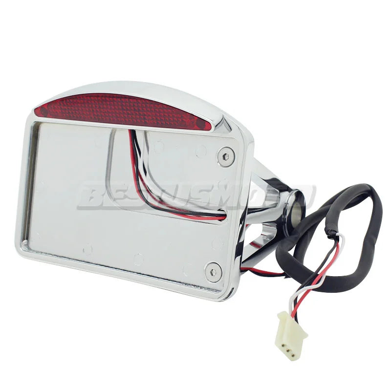Support de plaque latéral avec feu LED pour Harley custom - vue 4