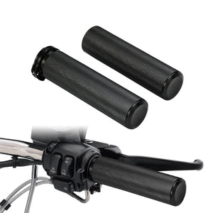 Poignées de guidon en aluminium noir pour moto Harley-Davidson - vue 7