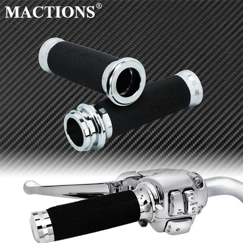 Poignées de guidon électroniques chromées 25mm - Harley Dyna, Softail Fat Boy, Touring Road King, Street Glide, CVO – photo 7/7