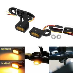 Clignotant LED ambre monté sur une Harley-Davidson Touring - vue 2