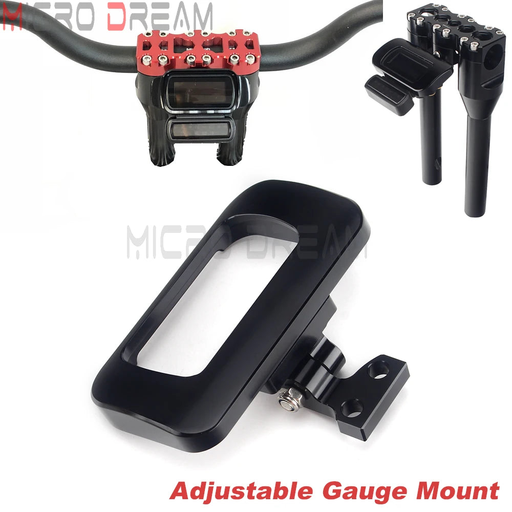 Support de compteur digital pour Harley Softail - vue 1