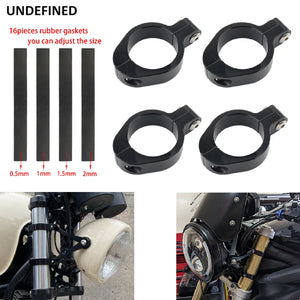 Colliers de fourche pour support de phare Harley - vue 1