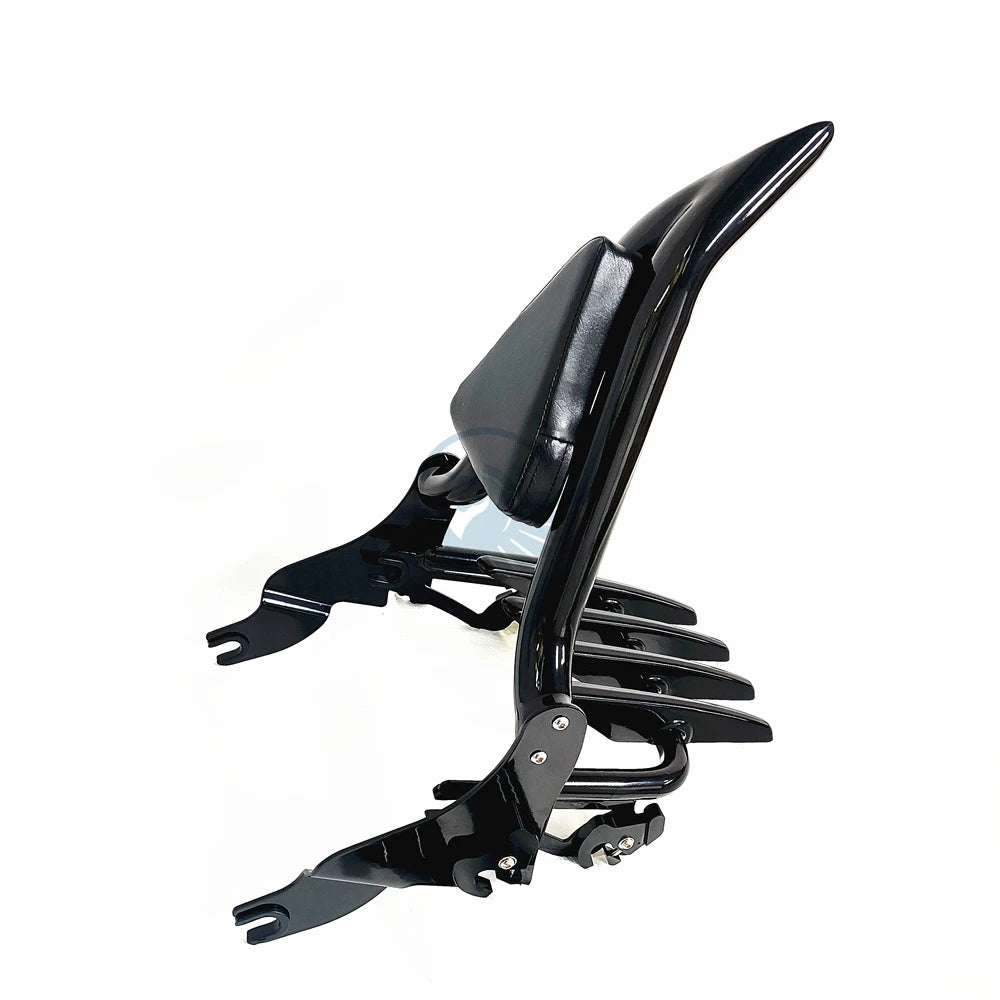 Sissy-bar dossier passager avec porte-bagages pour Harley-Davidson Touring Road King, Street Glide et Electra Glide - vue 11