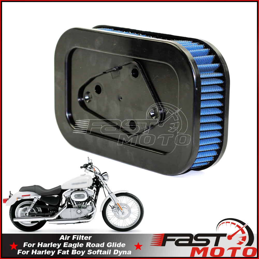 Filtre à air lavable bleu pour moto Harley-Davidson Sportster - vue 2