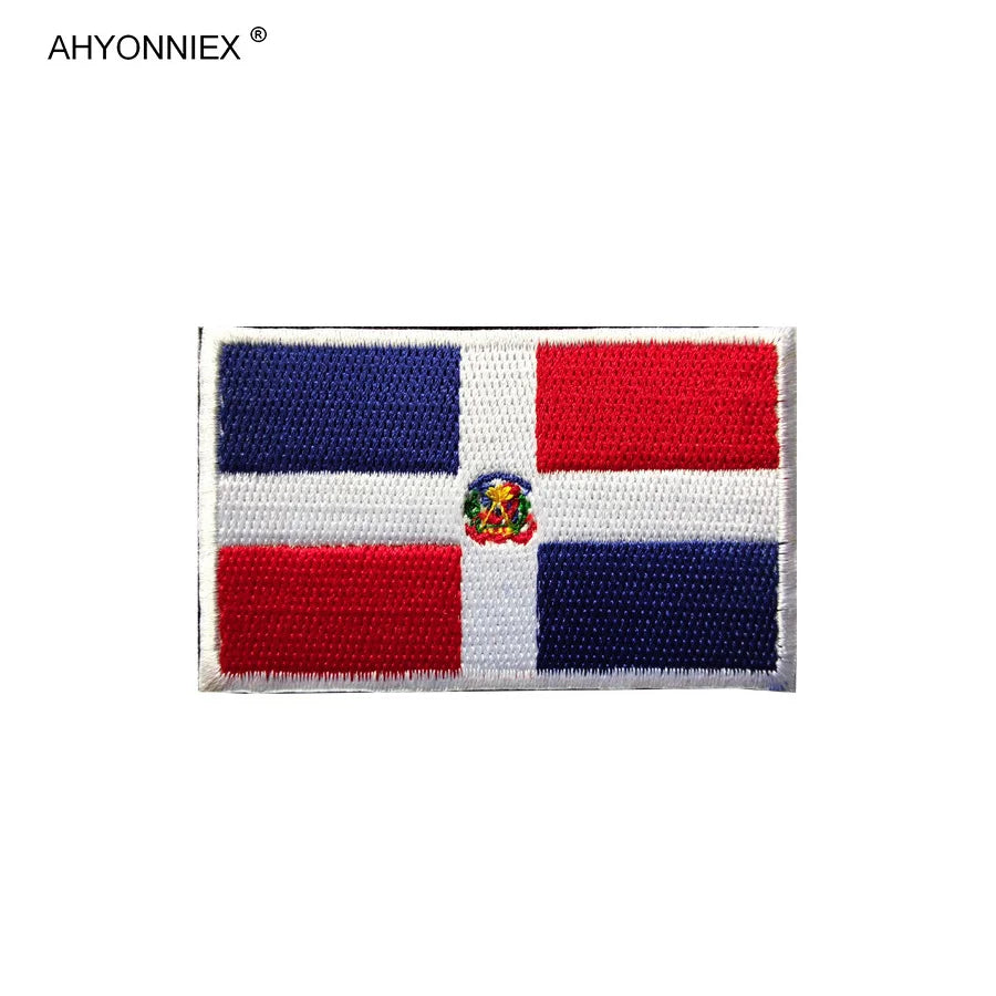 Écusson brodé drapeau de pays d'Amérique avec fixation velcro - vue 9