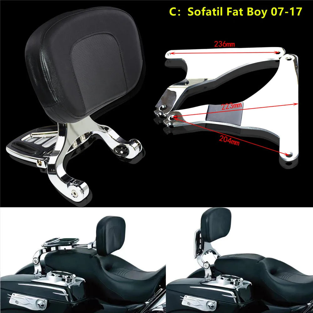 Dossier Ajustable Multi-Usage Conducteur/Passager - Harley-Davidson Dyna, Touring, Road Glide – photo 4/16