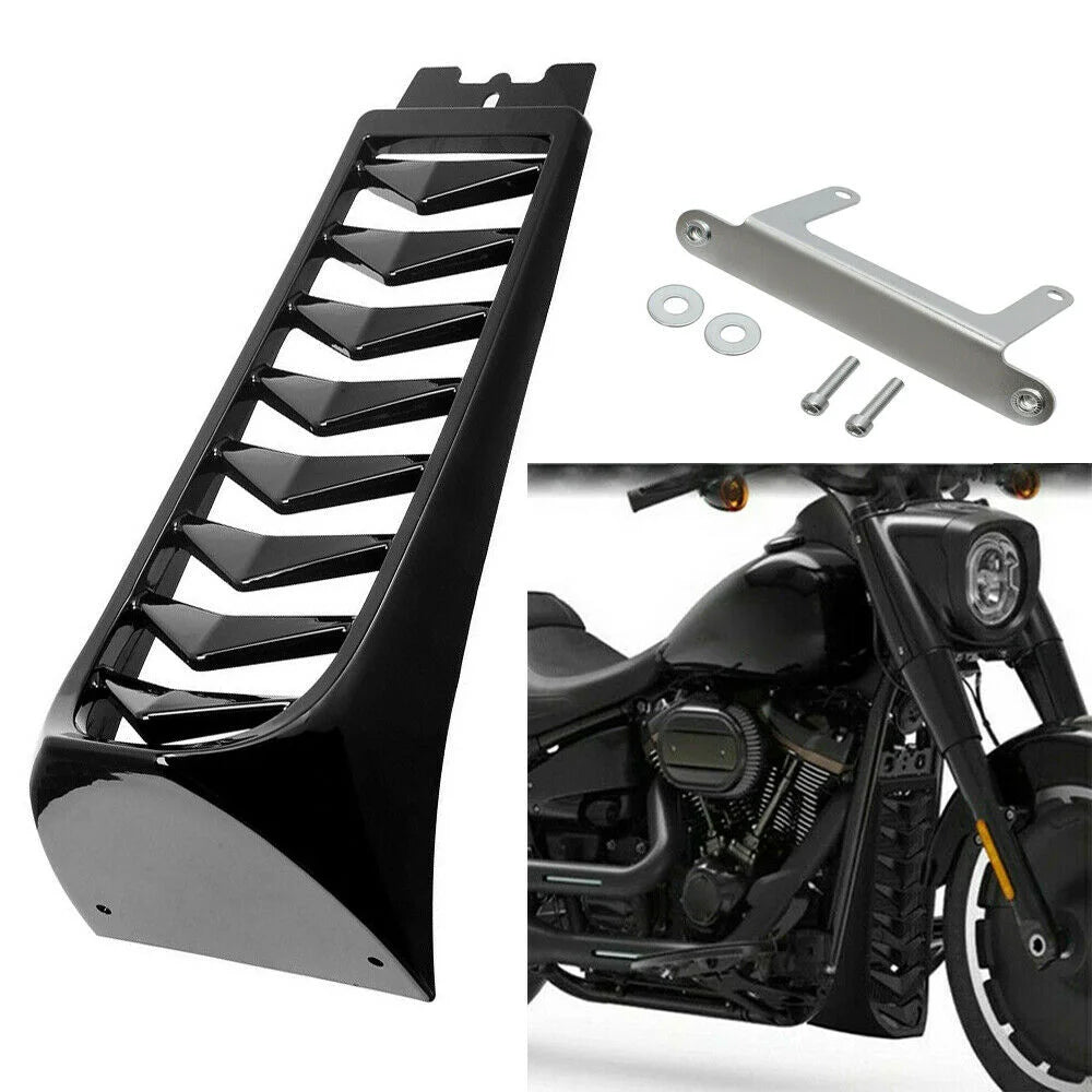 Spoiler avant noir pour Harley-Davidson Softail - vue 1