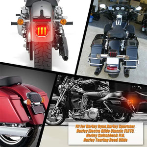 Feu arrière LED à lentille fumée monté sur une Harley-Davidson Dyna - vue 6
