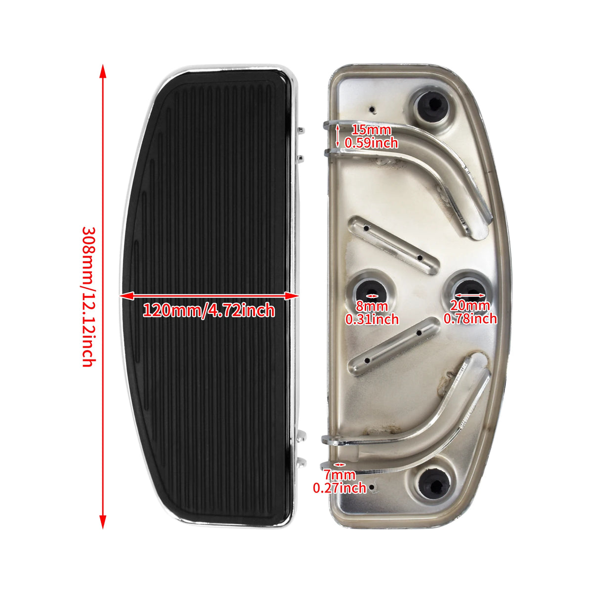 Marchepieds avant conducteur pour Harley-Davidson Touring Street Glide FLHR et Dyna Fat Bob FXDF Softail – photo 6/7
