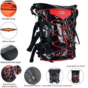 Sac de bagagerie noir pour sissy bar de moto - vue 5