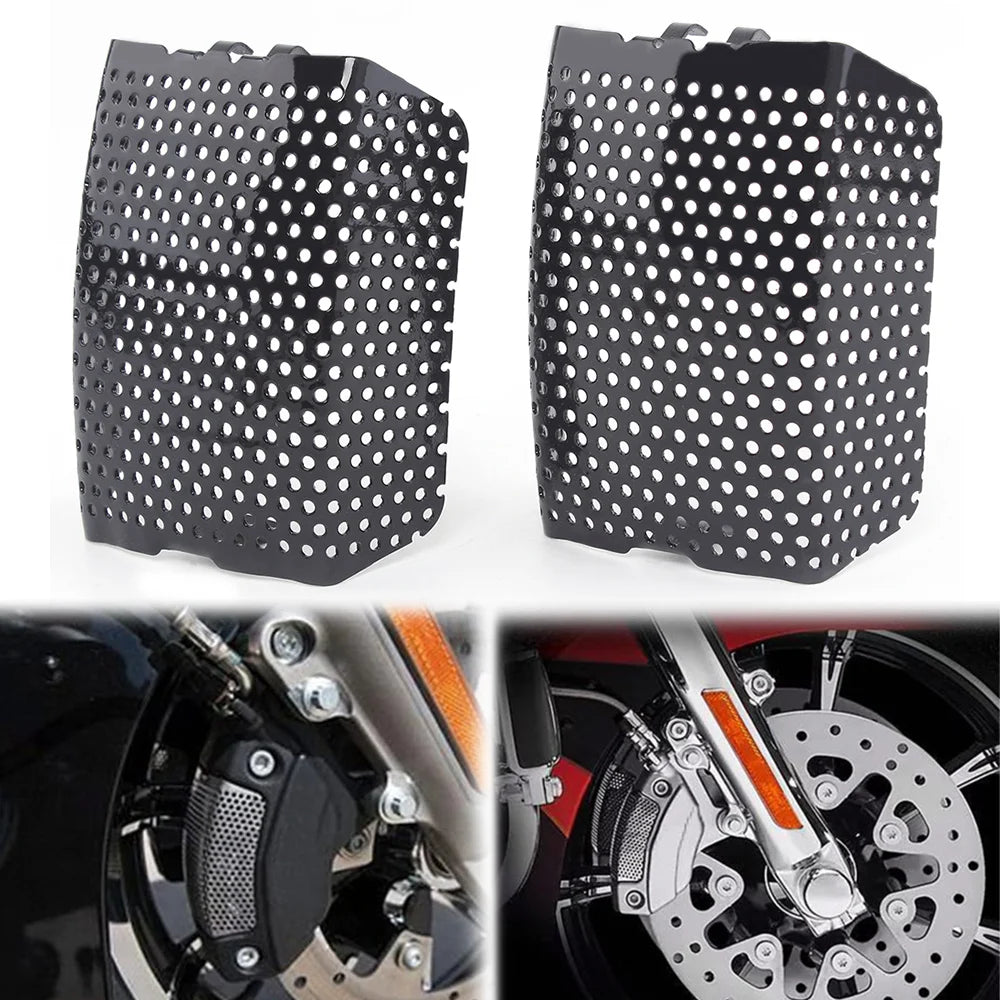Jeu de 2 caches d'étrier de frein avant pour Harley-Davidson Touring et V-Rod 2006-2019
