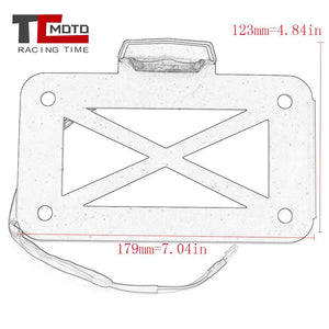 Support de plaque d'immatriculation latéral modifié pour Harley Sportster, Bobber, Chopper - vue 6