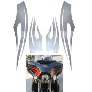 Autocollant flammes vinyle sur carénage de Harley - vue 1