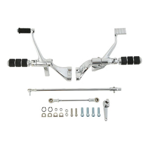 Support de repose-pieds pour commandes avancées en aluminium, acier et caoutchouc pour Harley-Davidson Sportster XL Iron 883, 1200, Forty Eight 2014-2022 – photo 10/10