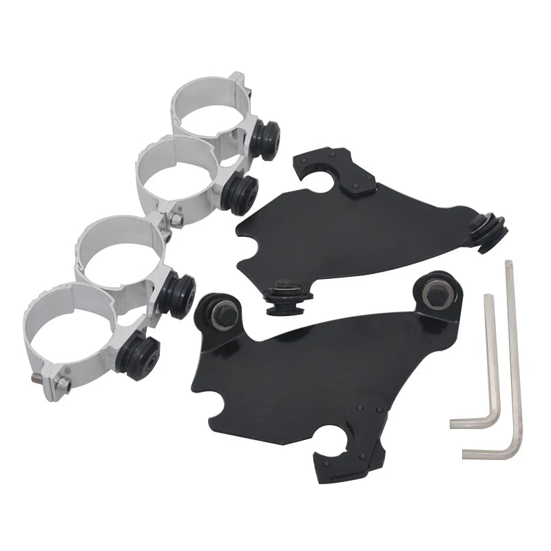 Kit de fixation à verrouillage rapide pour carénage de moto - vue 1