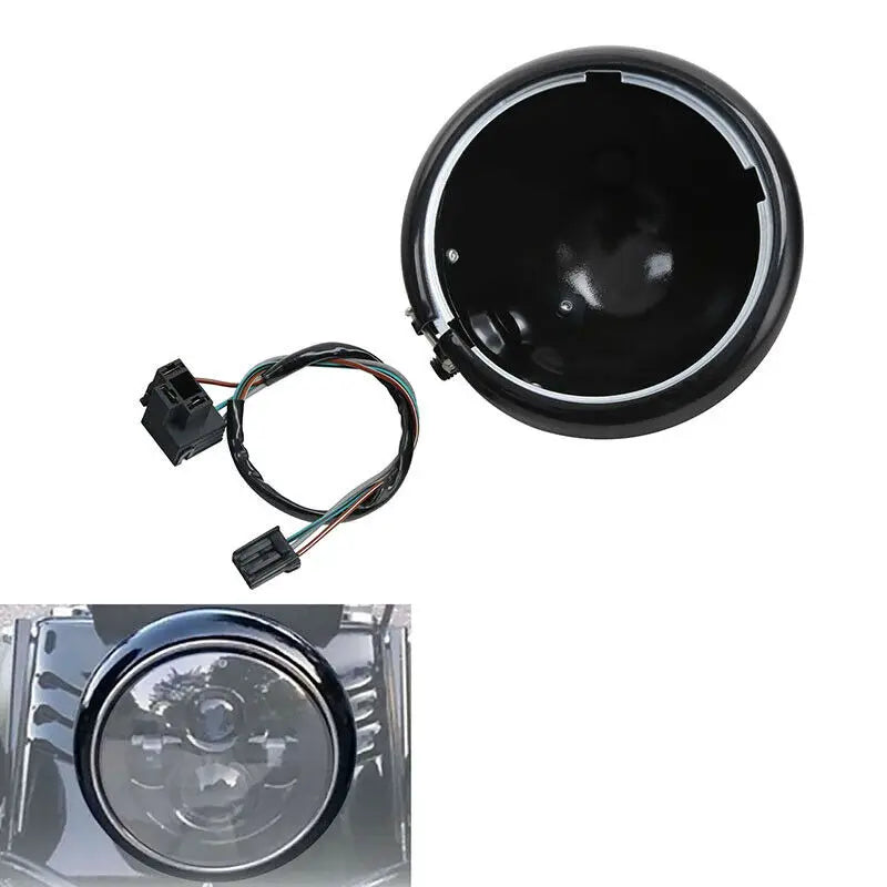 Coque et support de phare pour Harley Sportster - vue 2