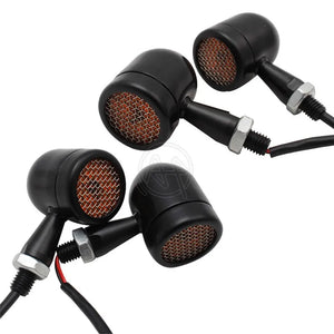 Clignotants LED bullet à grille pour Harley chopper bobber - vue 9