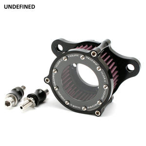 Kit filtre à air CNC noir pour Harley Sportster - vue 2