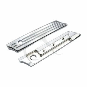 Caches de loquet usinés CNC pour sacoche Harley Touring - vue 3
