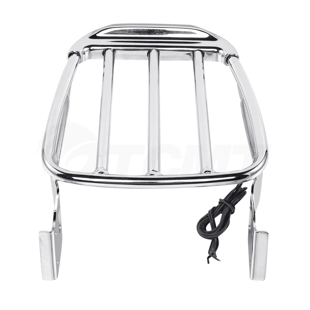 Porte-bagages deux-places avec feu LED pour Harley-Davidson Sportster XL et Dyna Street Bob - vue 3