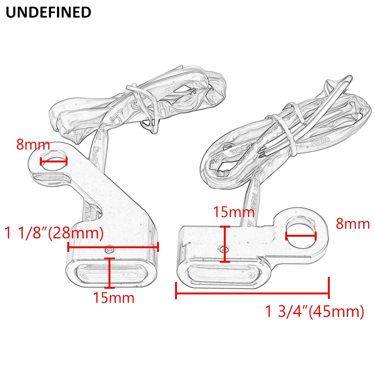 Mini clignotants LED de guidon pour Harley Softail - vue 6