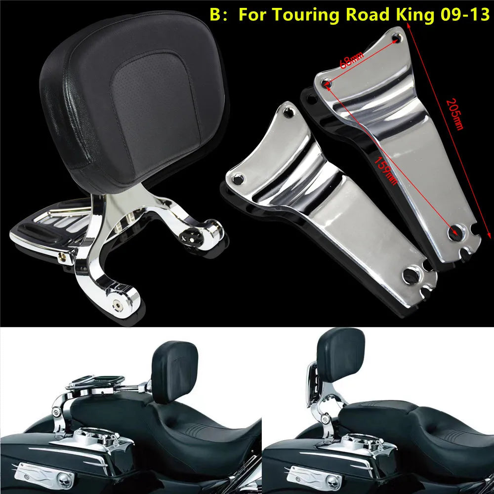Dossier Ajustable Multi-Usage Conducteur/Passager - Harley-Davidson Dyna, Touring, Road Glide – photo 3/16
