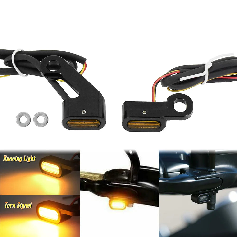 Clignotant LED ambre monté sur une Harley-Davidson Touring - vue 7