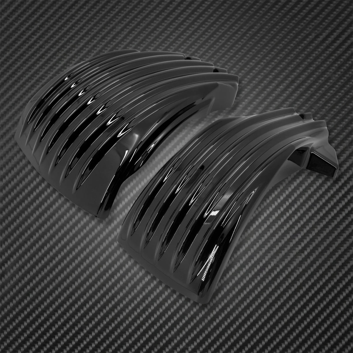 Caches latéraux de batterie ABS noir/chrome pour Harley-Davidson Softail Fat Bob, Breakout, Low Rider FXLR, FLSB 2018-2021 – photo 3/8