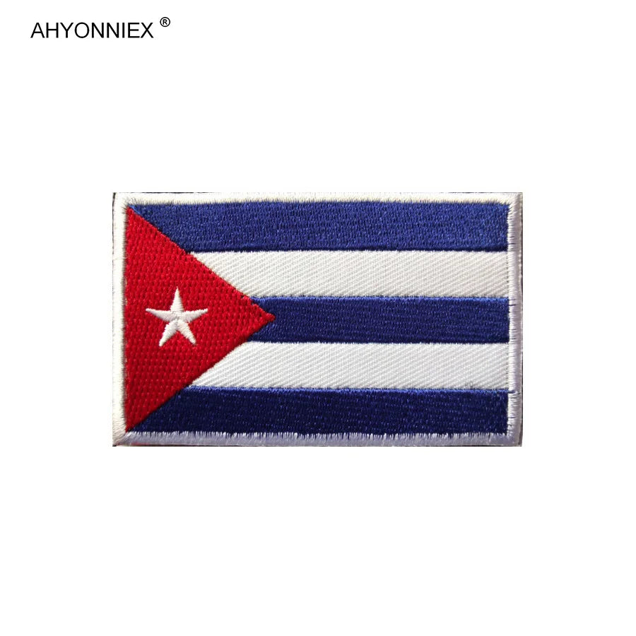 Écusson brodé drapeau de pays d'Amérique avec fixation velcro - vue 4