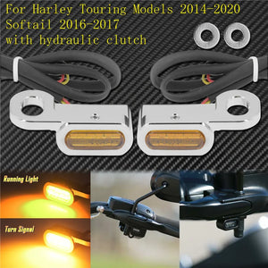 Mini clignotants LED E-Mark avant, feu de position pour Harley Touring, Street/Road Glide, Softail, Sportster XL883 - vue 12