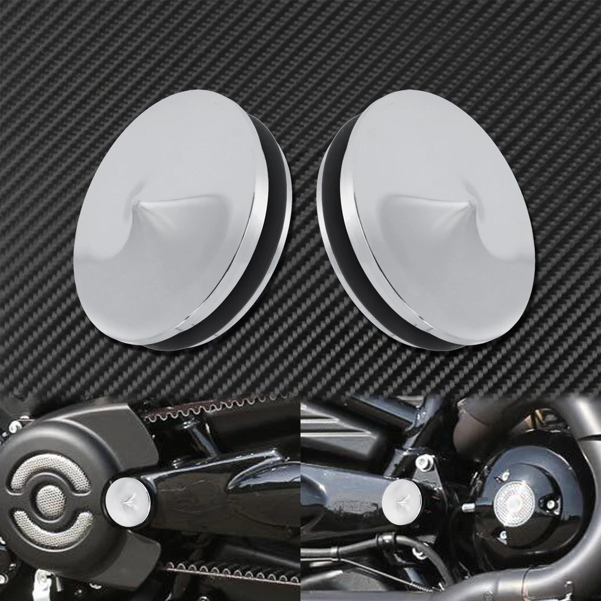 Caches de Bras Oscillant en Aluminium (Lot de 2) - Harley-Davidson V-Rod 2006-2017 – photo 8/8