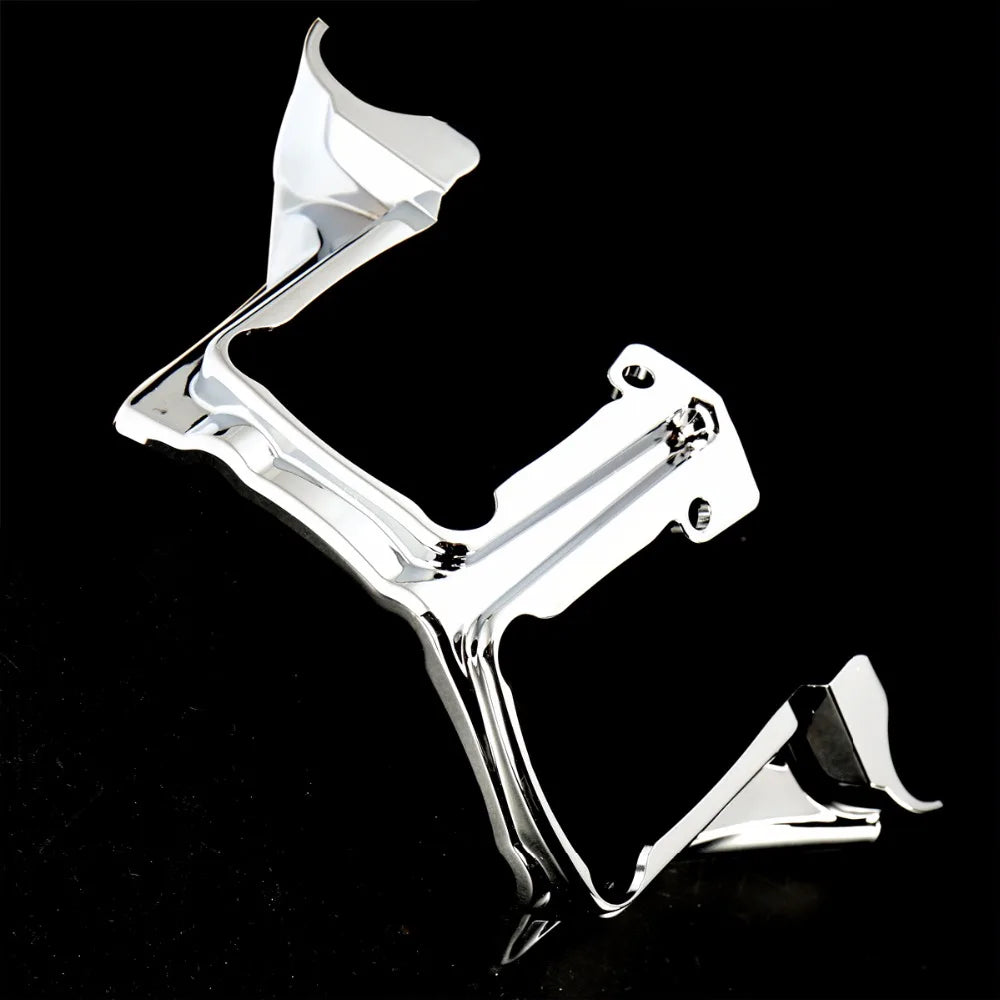 Cache de bloc de poussoirs chromé pour Harley Touring - vue 2