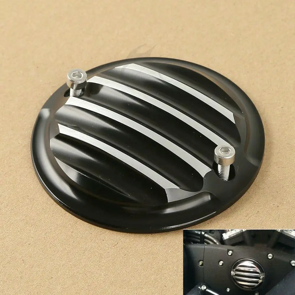 Cache de distribution à rainures pour Harley Sportster - vue 1