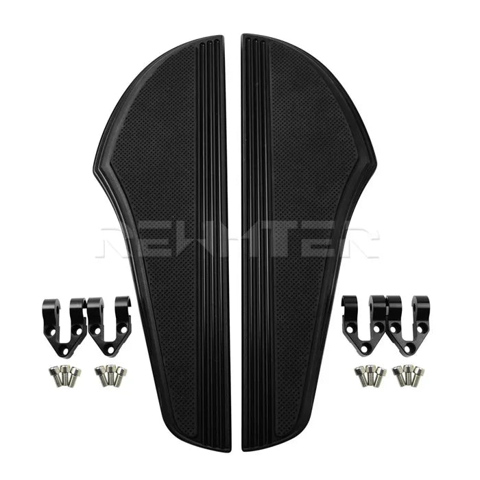 Plancher pilote avant (floorboard) antidérapant en aluminium pour Harley-Davidson Dyna, Softail, Touring, Road King, Street Glide & Fat Boy – photo 7/8