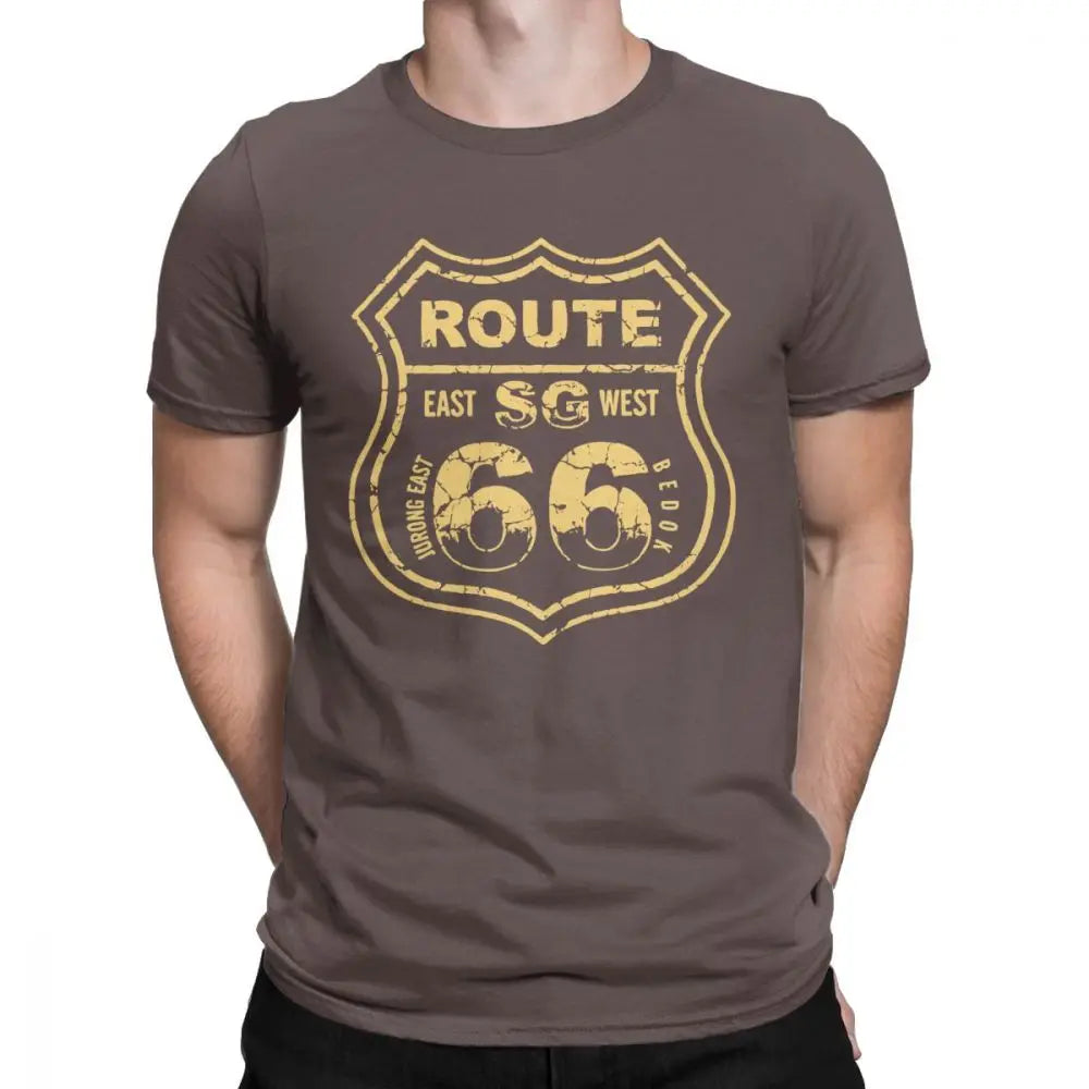 T-shirt Homme Route 66 Mother Road 100% Coton Grande Taille - vue 16