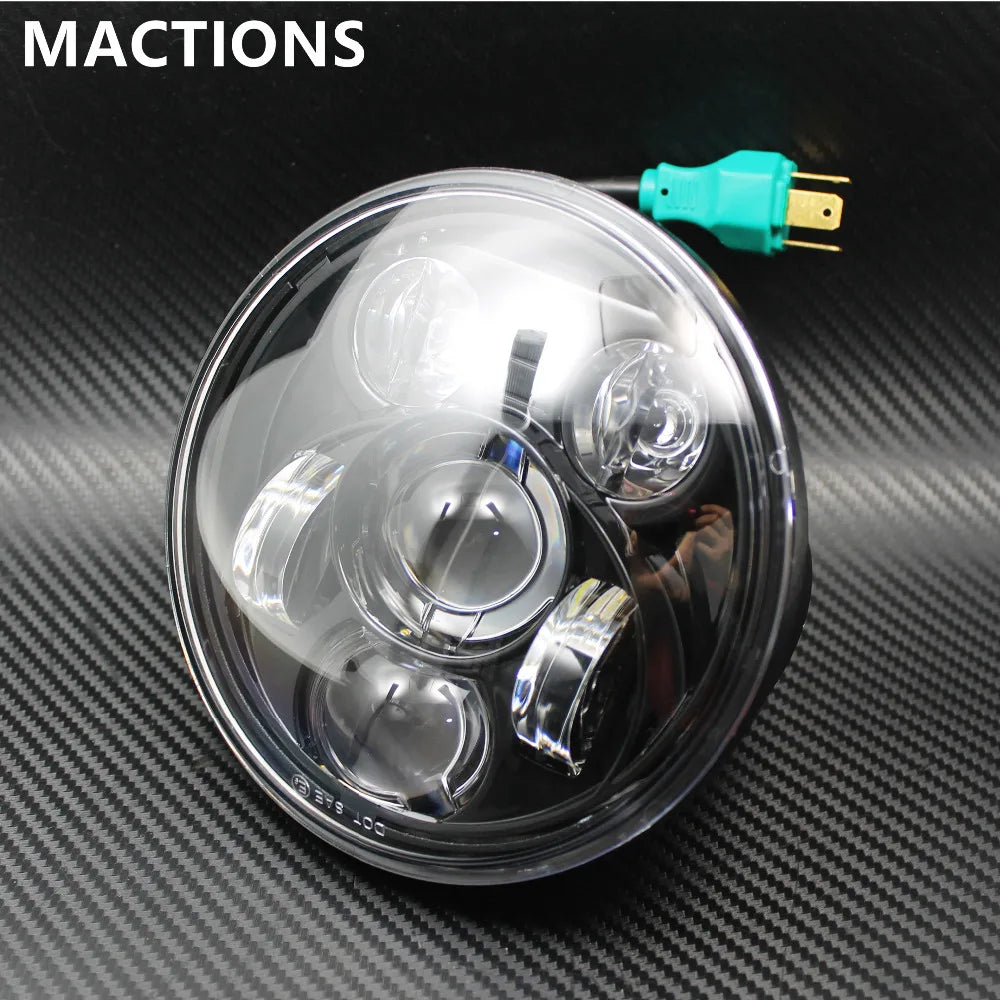 Phare LED 5,75'' - Harley Sportster 883 Iron, 1200, Softail, Dyna, Street 500 XG750 FXDB, FXDF – photo 1/6