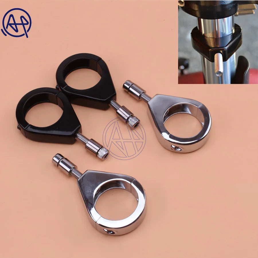 Colliers de déport de clignotants pour Harley fourche 39 mm - vue 1