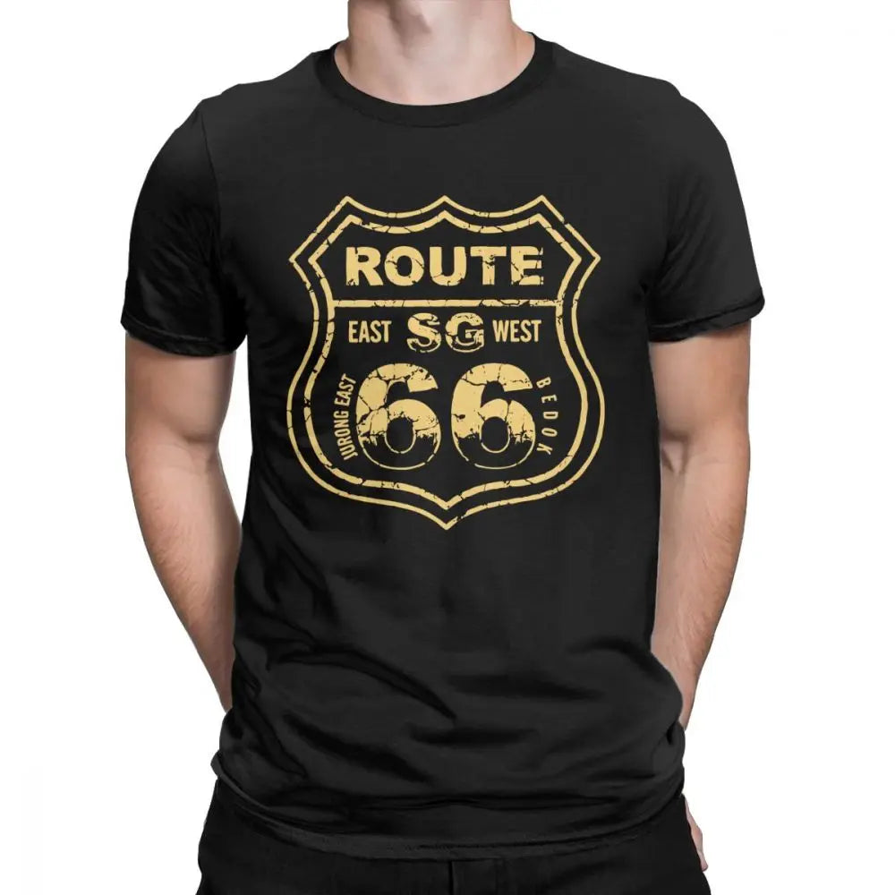 T-shirt Homme Route 66 Mother Road 100% Coton Grande Taille - vue 22