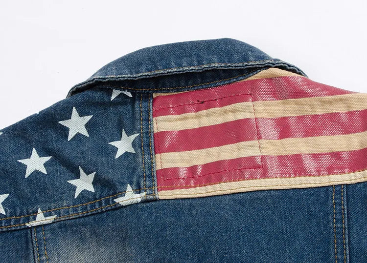 Gilet en jean délavé style cowboy - vue de face - vue 5