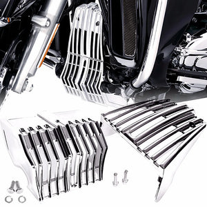 Cache chromé de pompe à liquide de refroidissement pour Harley-Davidson Touring - vue 1