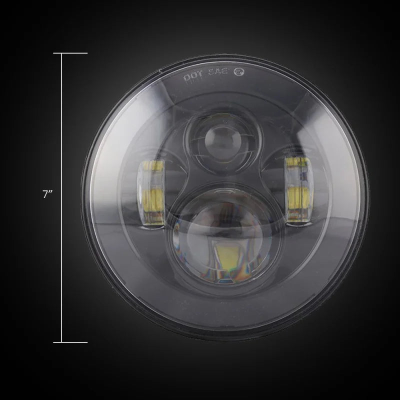 Phare LED 7 pouces pour Harley Touring - vue 2
