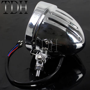 Phare rétro H4 pour Harley Softail Dyna - vue 4