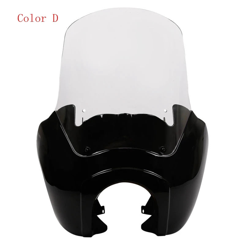 Carénage de phare noir avec pare-brise pour Harley Dyna - vue 9