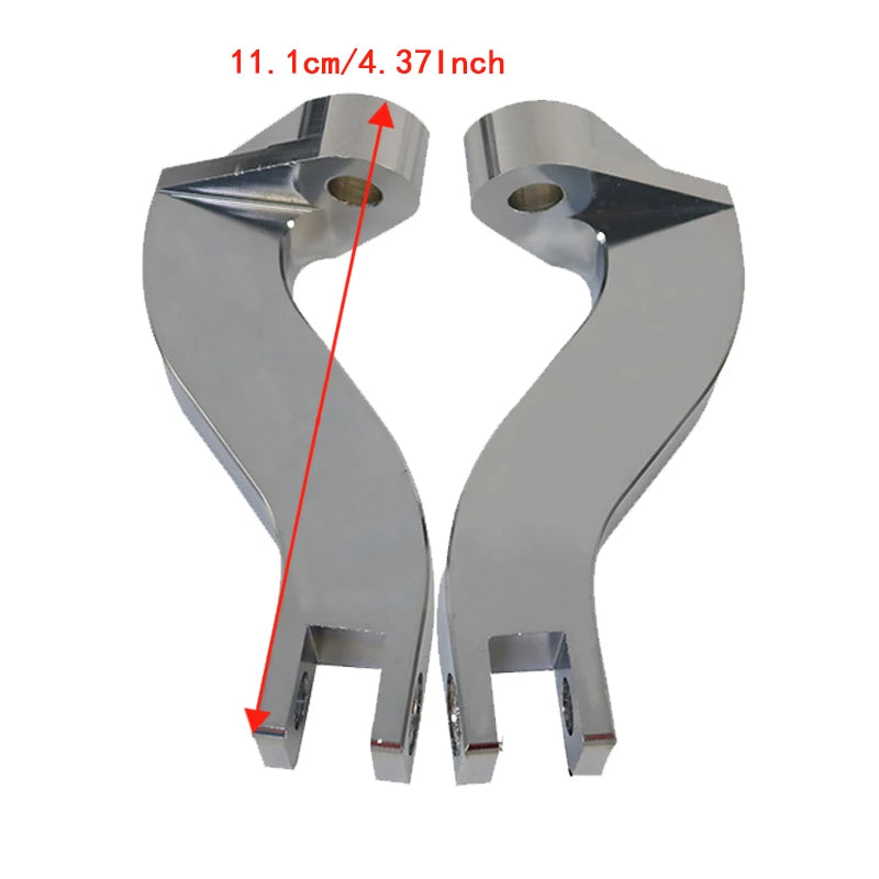 Kit de fixation repose-pieds passager arrière en aluminium pour Harley-Davidson Touring, Street Electra Glide, Road King – photo 2/9